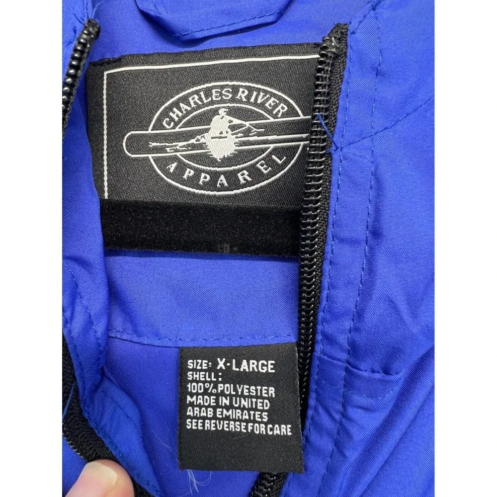 Charles River Windbreaker Jacket Men XL Blue Good Cougar Invitational Aflac Zip